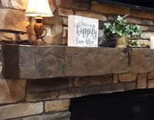 Load image into Gallery viewer, Barnwood Fireplace Mantel
